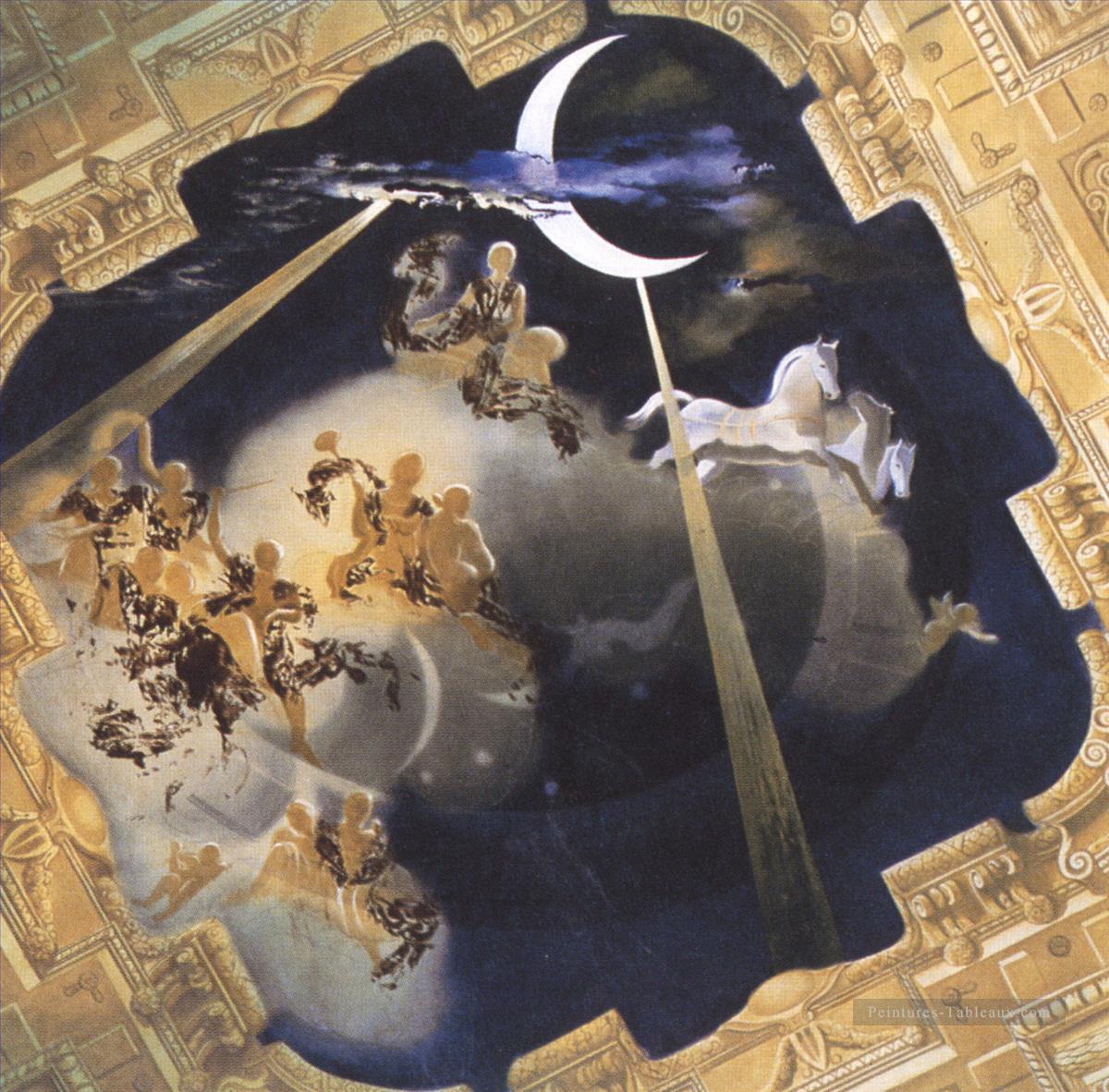 Ceiling of the Hall of Gala s Chateau at Pubol Salvador Dali Oil Paintings
